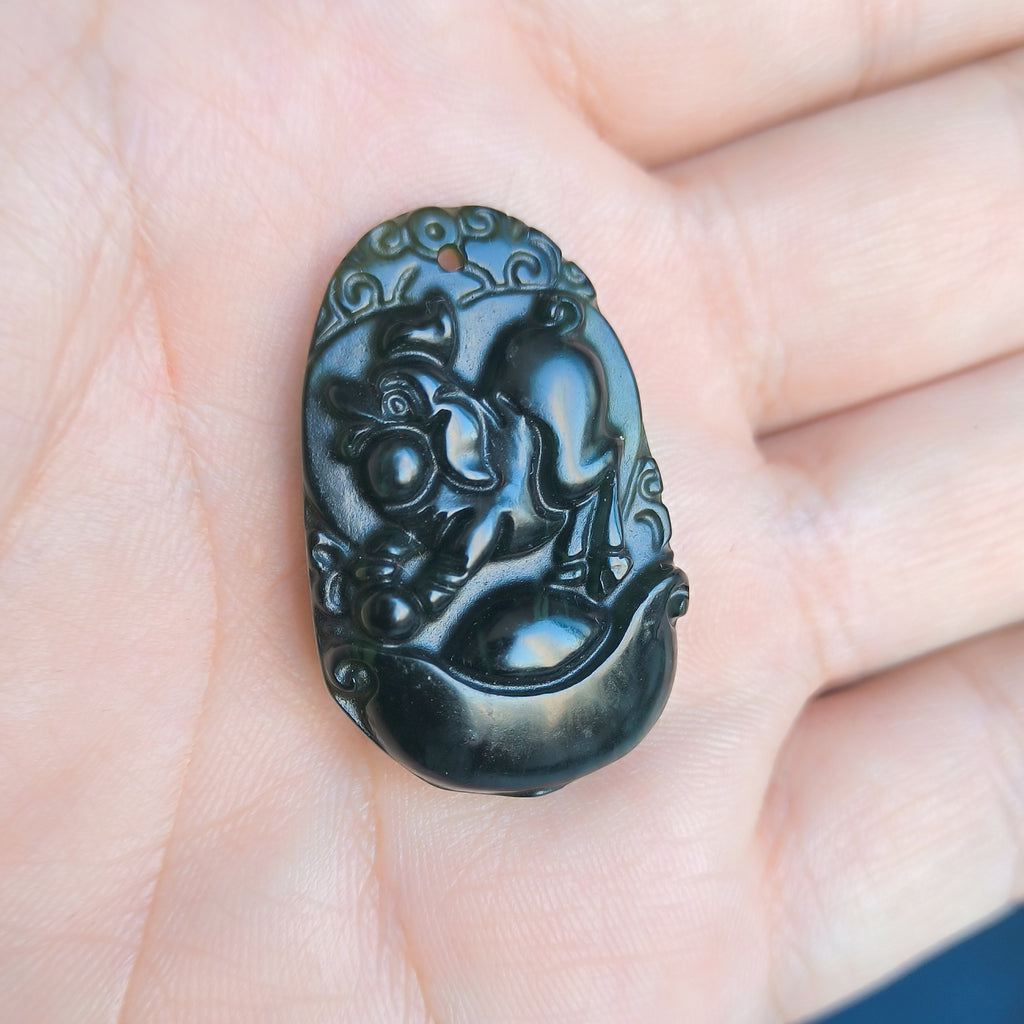 泰山碧玉·生肖牌（+手绘符箓）