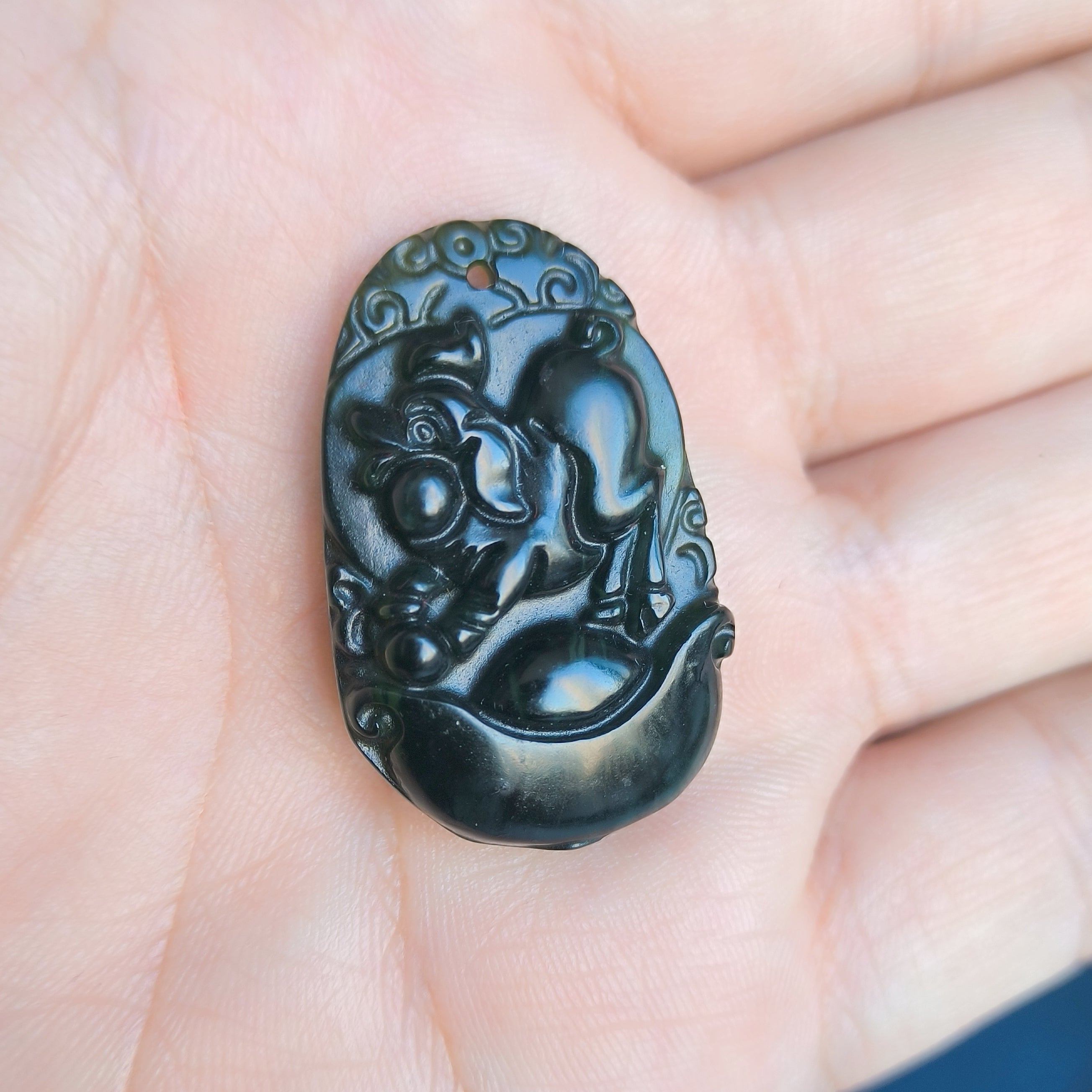 泰山碧玉·生肖牌（+手绘符箓）