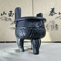 泰山墨玉·香炉鼎（+手绘符箓）