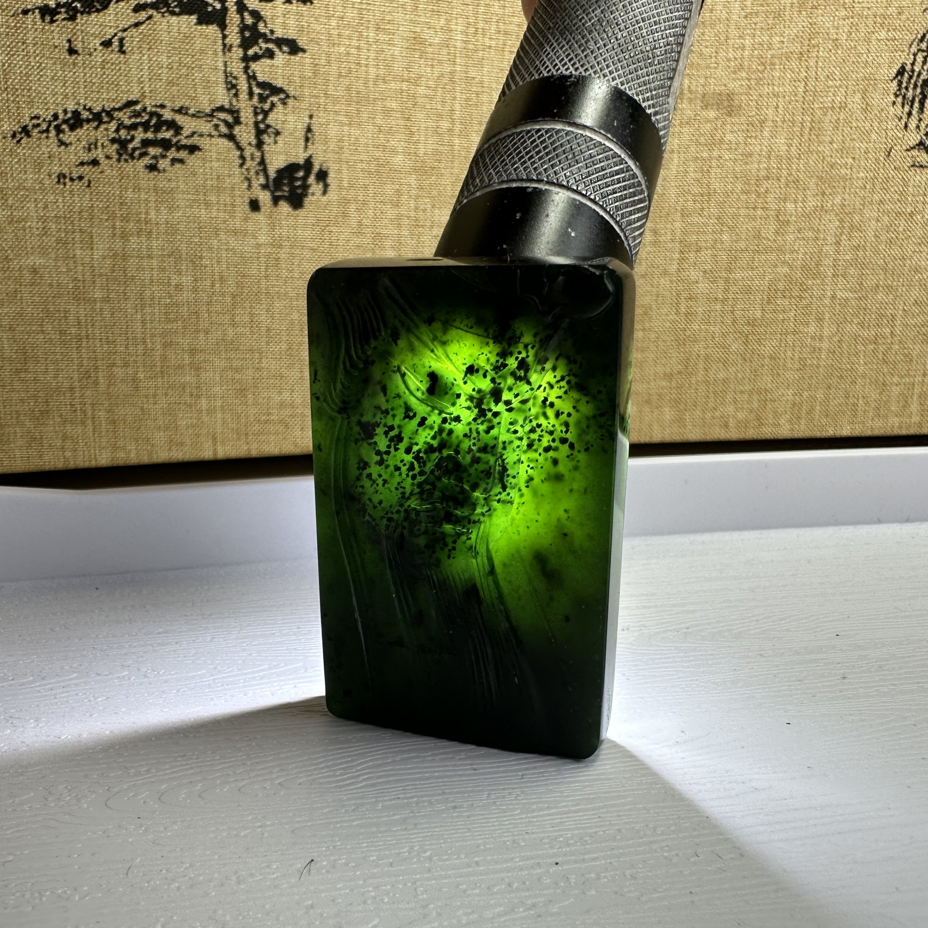 泰山碧玉·关公牌