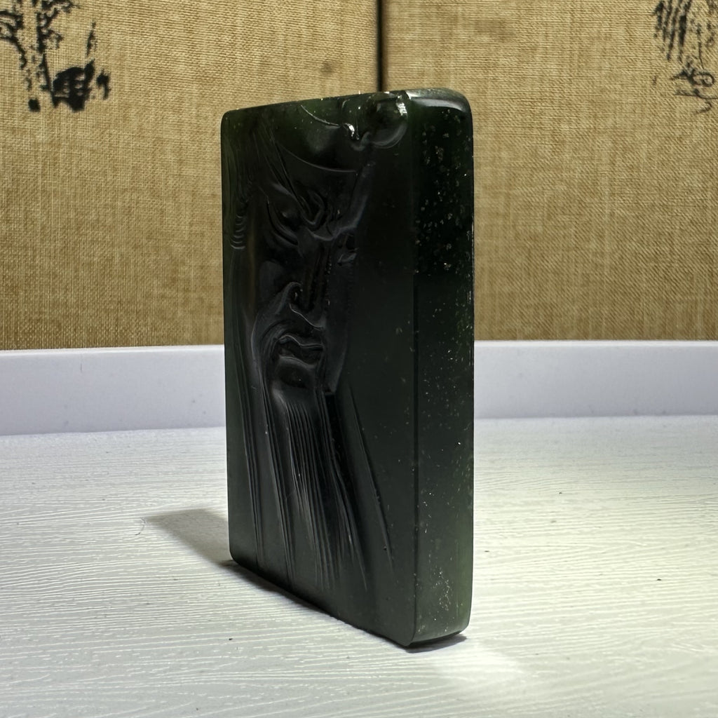 泰山碧玉·关公牌