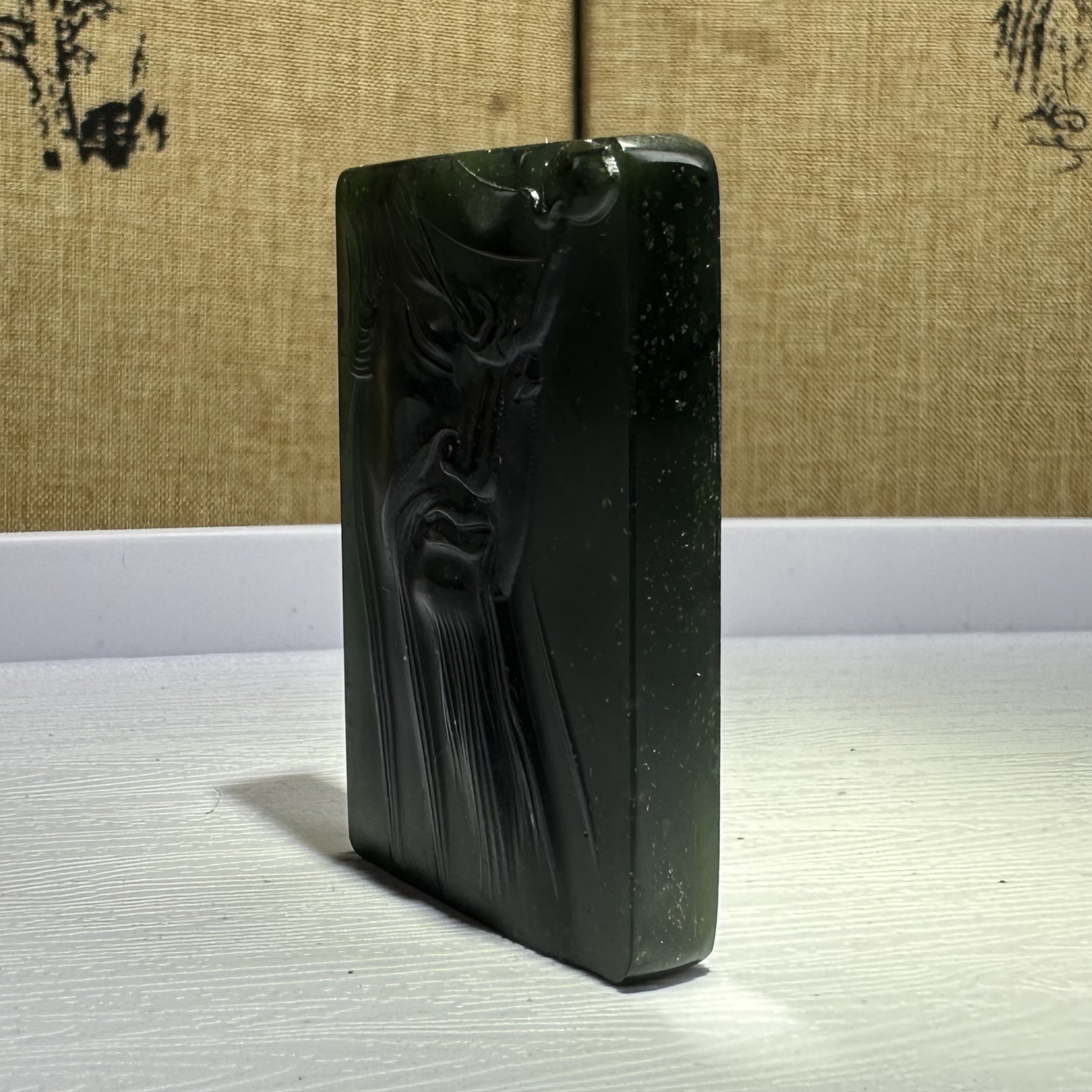 泰山碧玉·关公牌