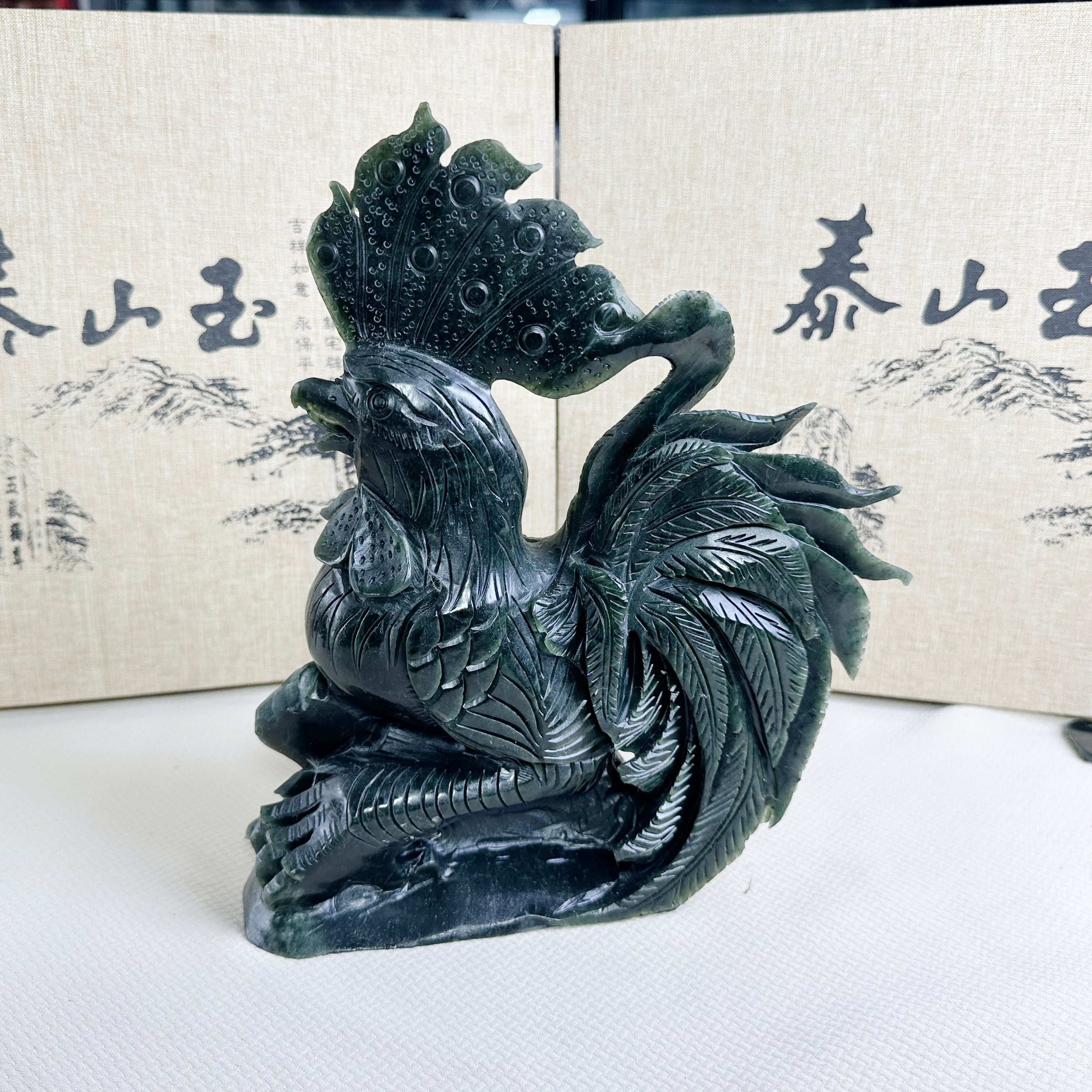 泰山碧玉·雄鸡