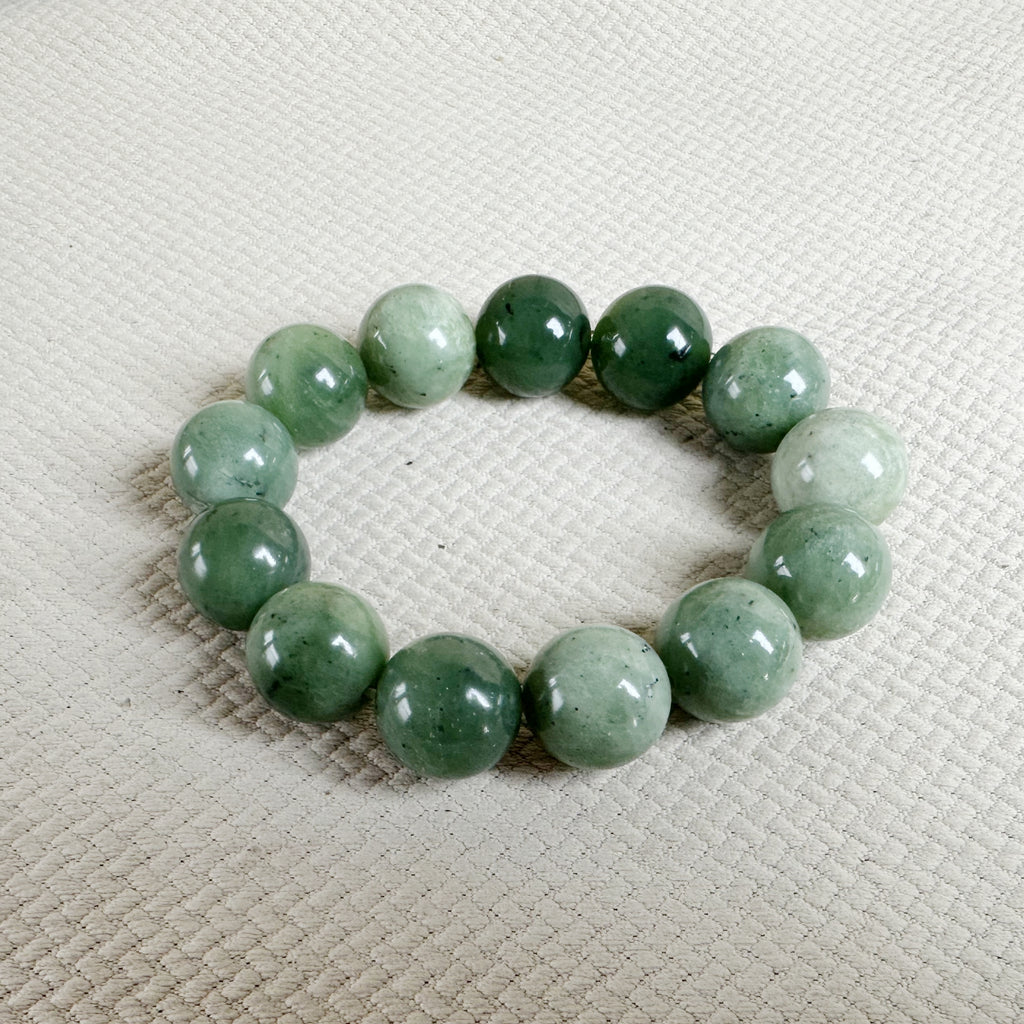 泰山花斑玉·手串（+手绘符箓）