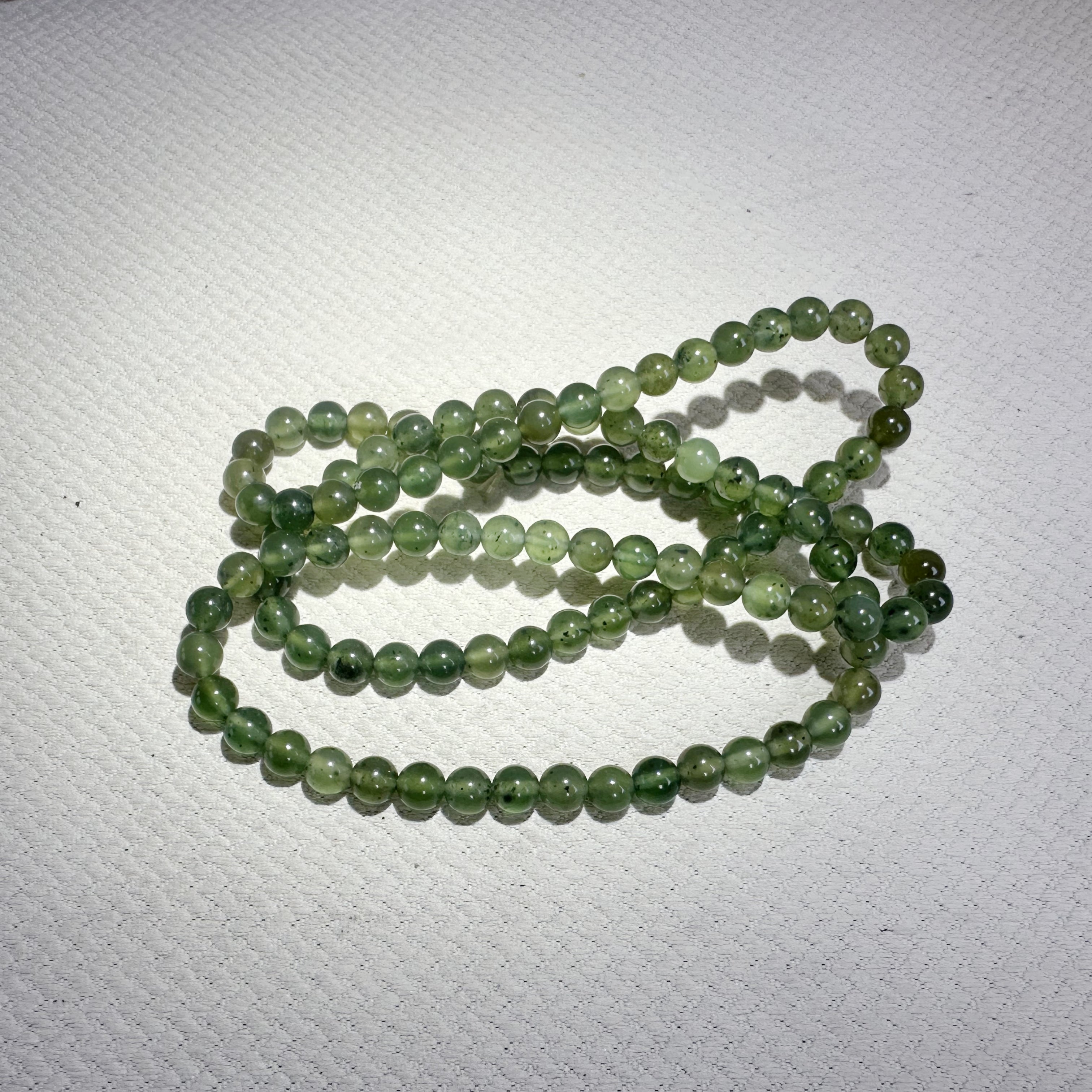 泰山碧玉·高透碧玉手串（小珠）