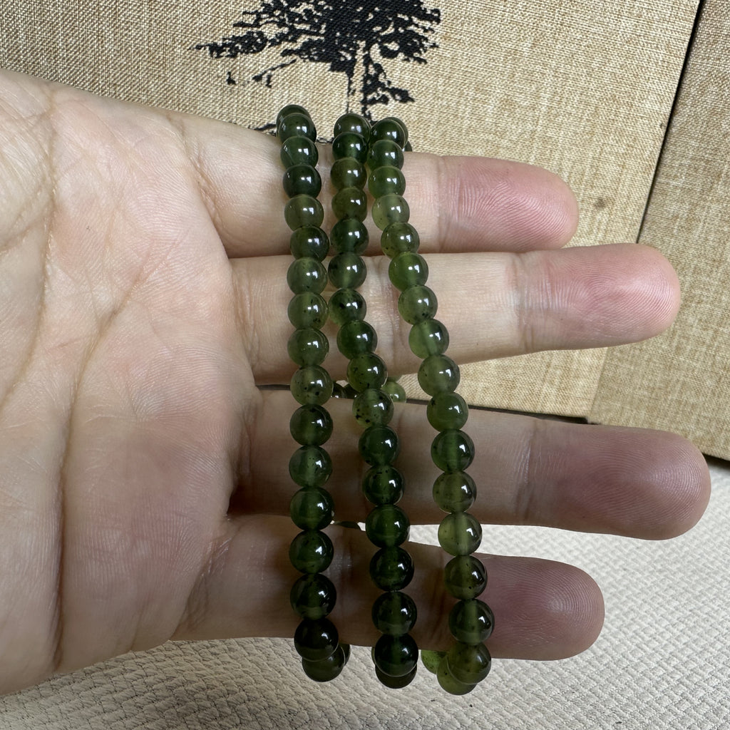 泰山碧玉·高透碧玉手串（小珠）