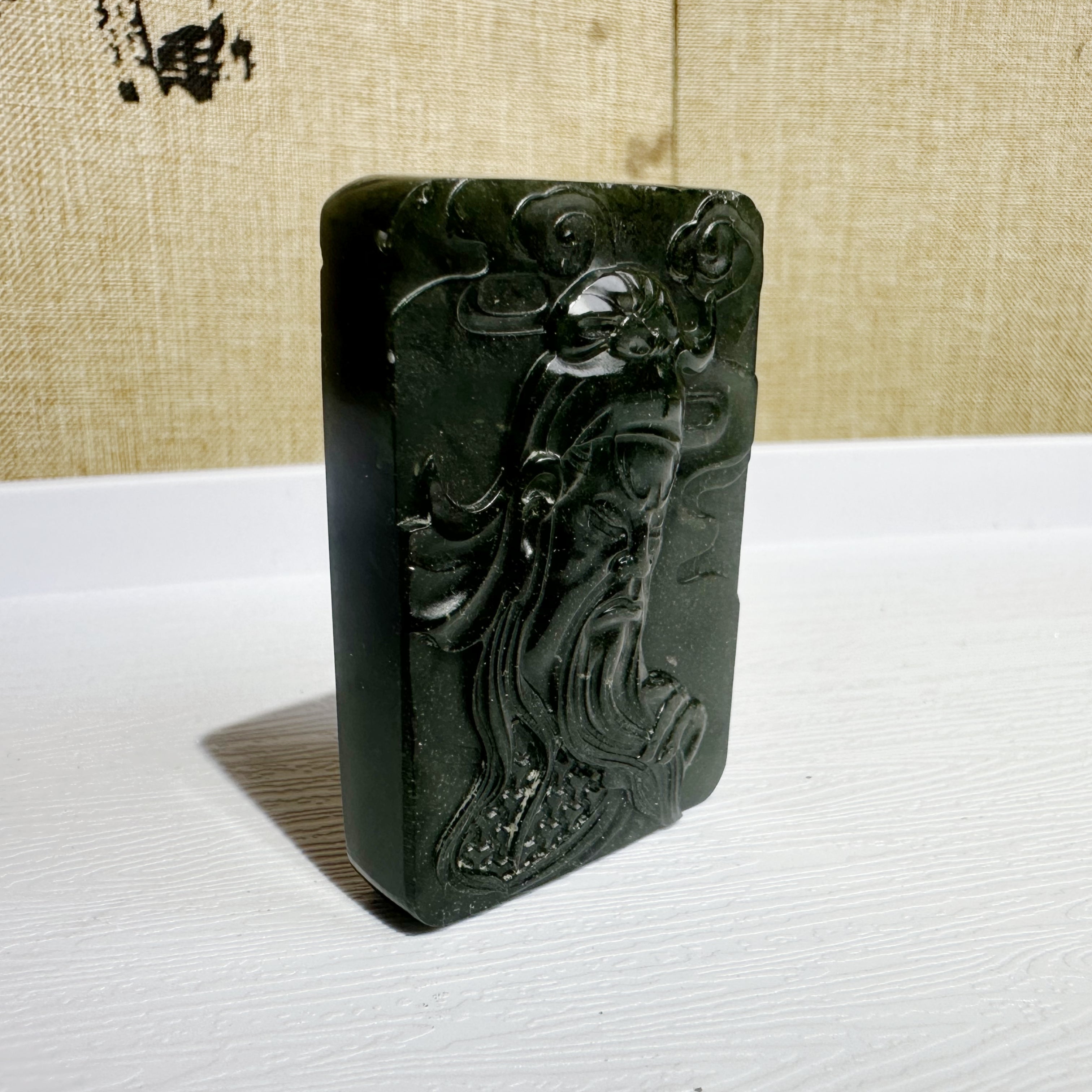 泰山碧玉·关公牌