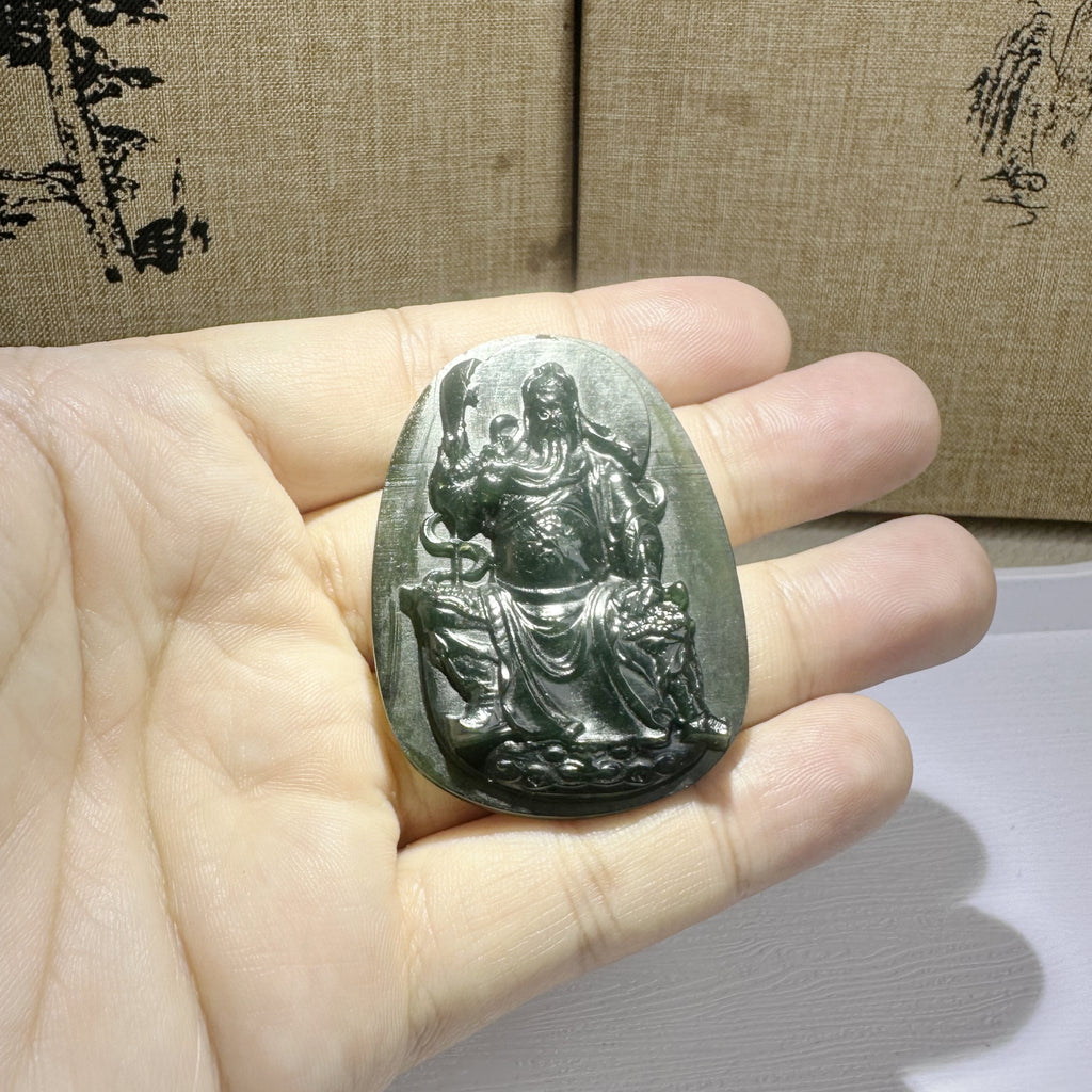 泰山碧玉·关公牌